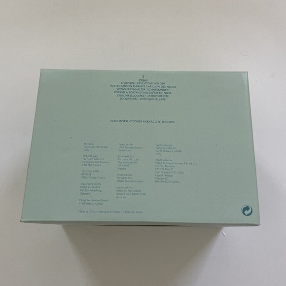 Partylite‎ Snowbell Kids Votive Candle Holder Snowman Porcelain P7869 Christmas - Picture 10 of 11